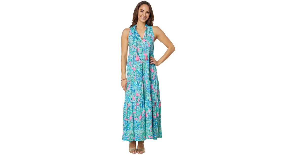 Lilly Pulitzer Malone Maxi Dress in Blue | Lyst