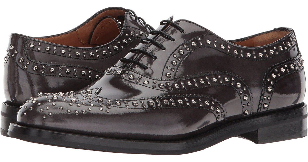 Church�s Leather Burwood Oxford (smog) Women�s Shoes in Church�s Leather Burwood Oxford (smog) Women�s Shoes in