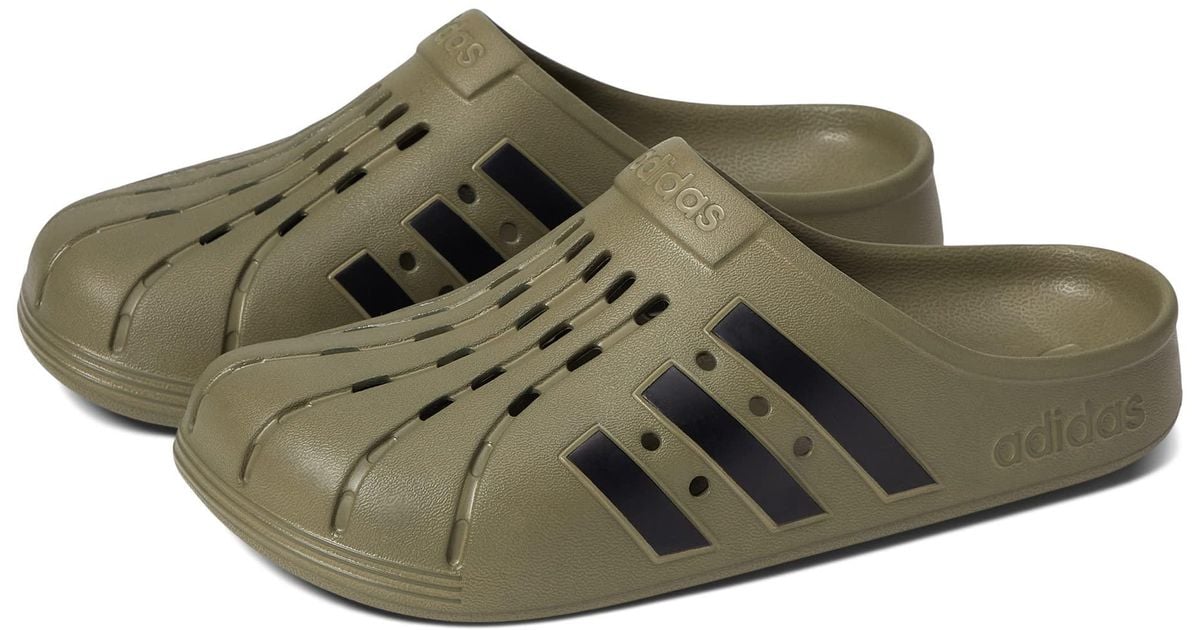 adidas Synthetic Adilette Clog in Olive (Green) Lyst
