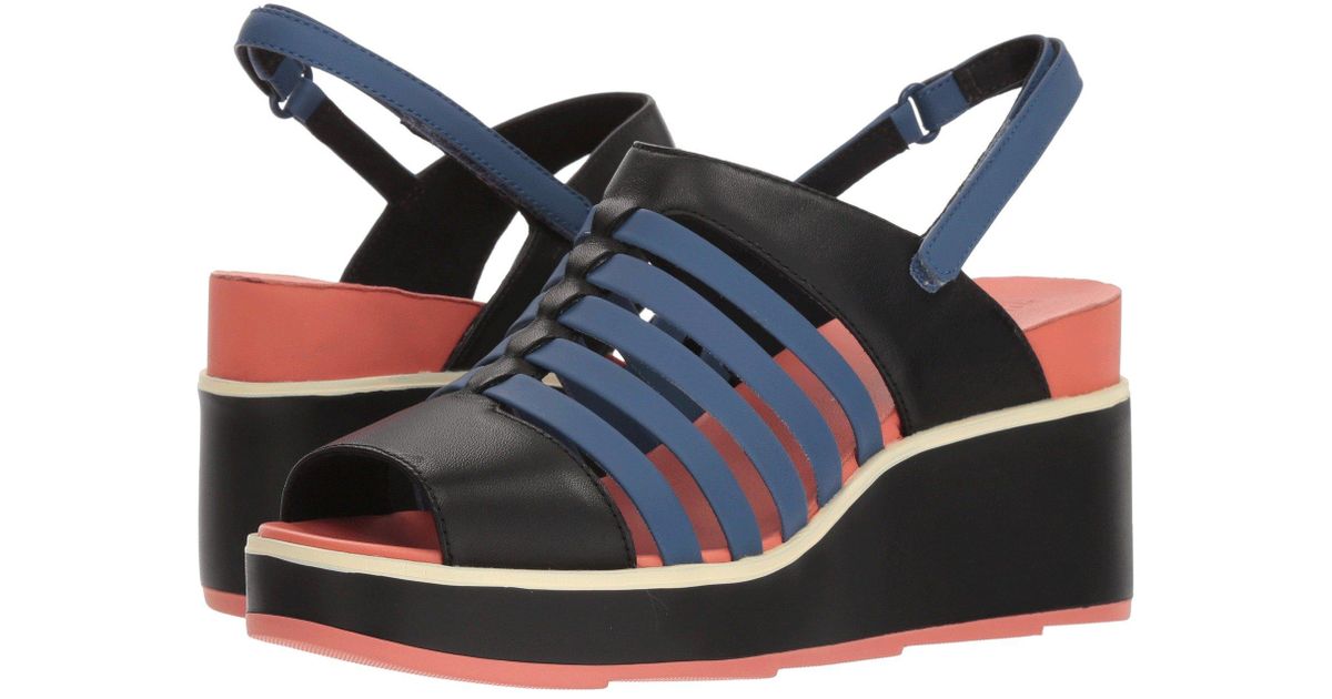 camper misia strappy platform sandal