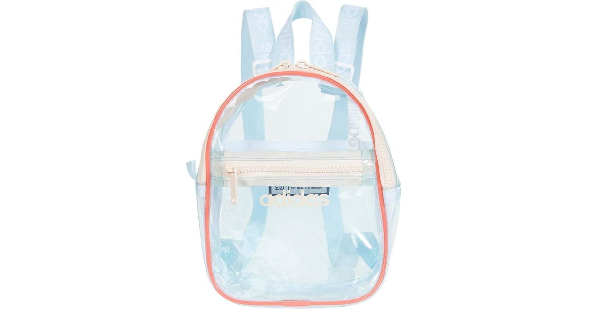 adidas Clear Mini Backpack in Blue | Lyst