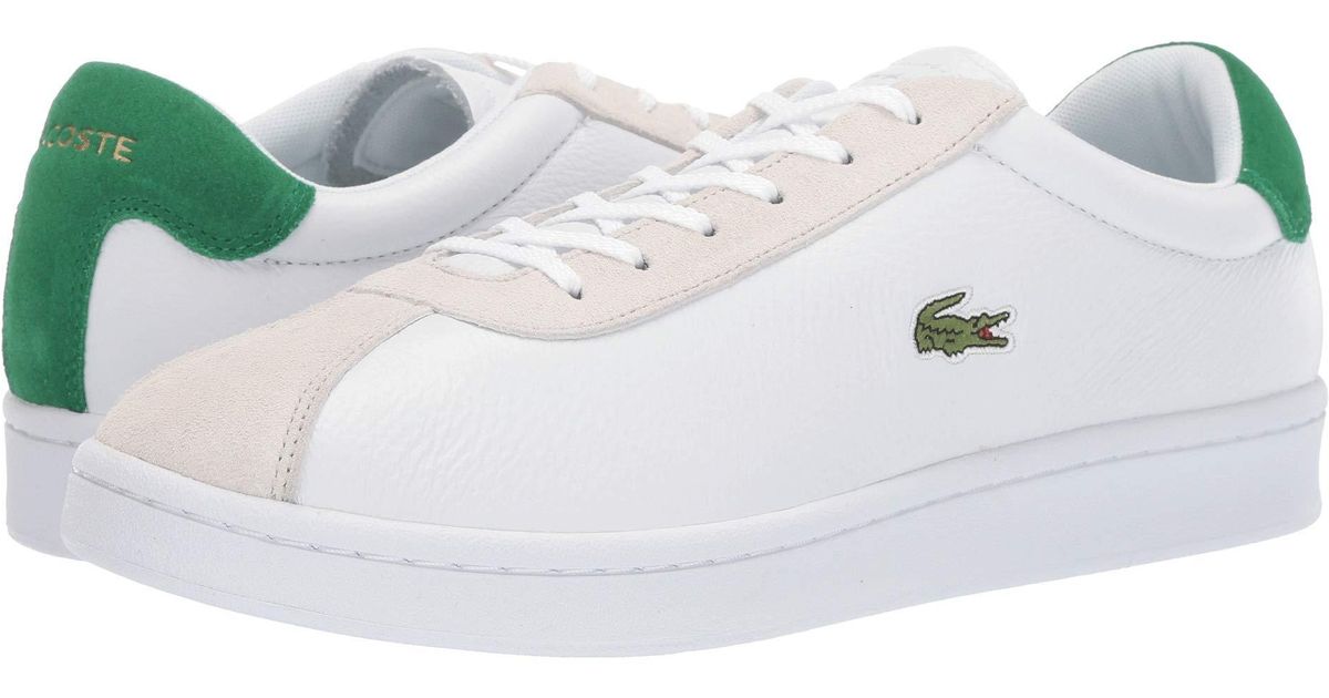 Lacoste Leather Masters 119 2 Sma (white/green) Men's Shoes for Men - Lyst
