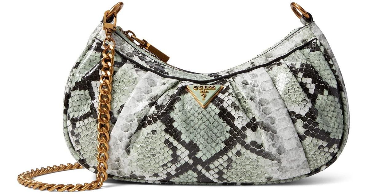 Guess Synthetic Mariana Top Zip Shoulder Bag in Silver (Metallic) | Lyst