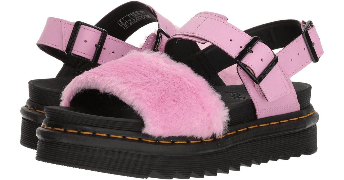 dr martens fur sandals