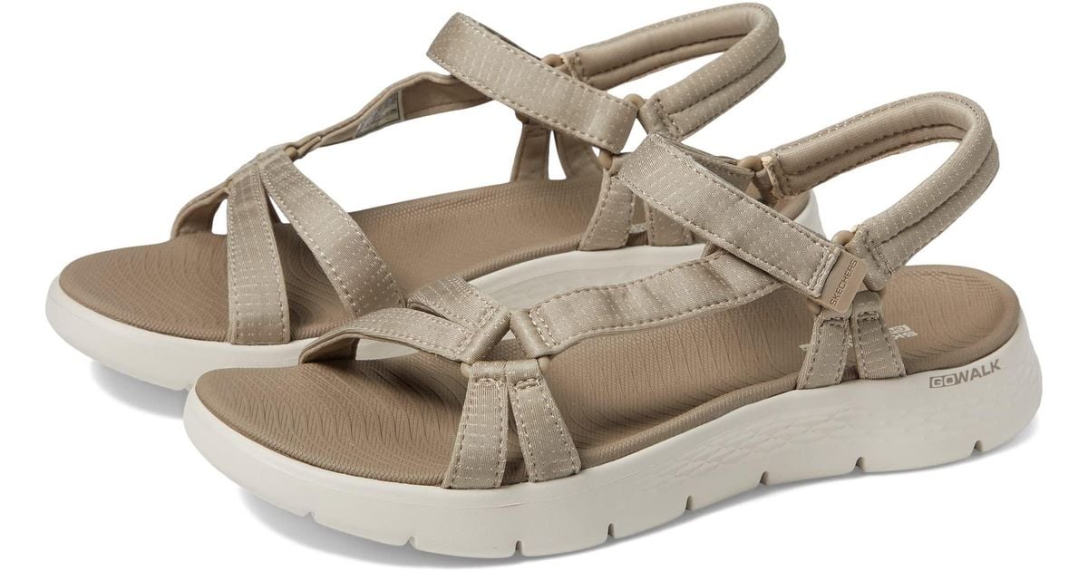 Skechers Go Walk Flex Sandal Sublime in Metallic Lyst