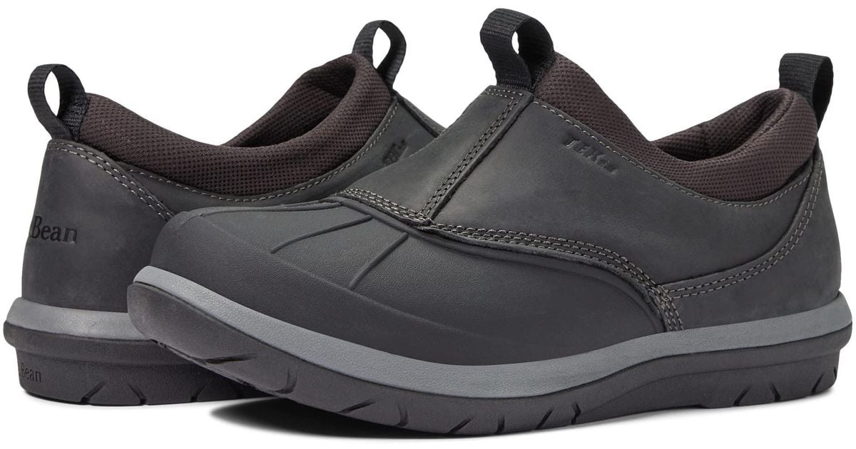L.L. Bean Leather Storm Chaser Shoe 5 Slipon in Black Lyst