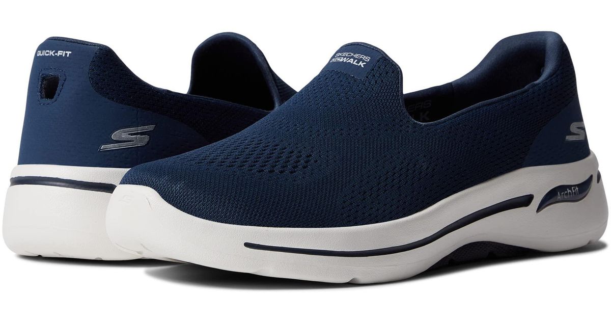 Skechers Synthetic Go Walk Arch Fit - Imagined in Navy (Blue) - Lyst