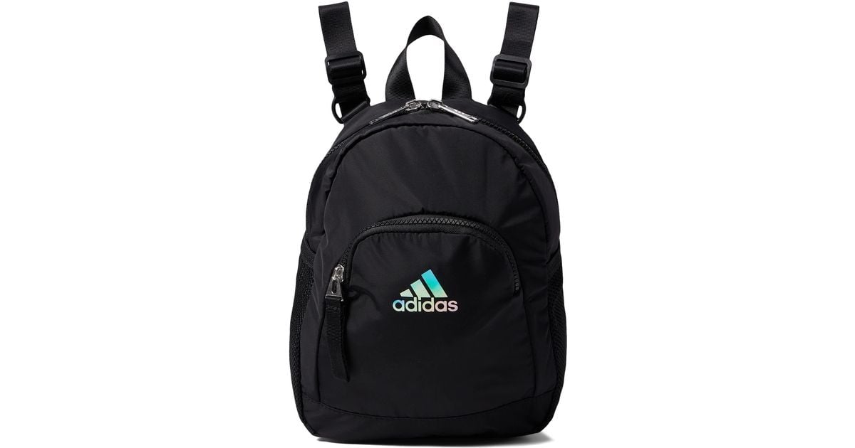 adidas Synthetic Linear 3 Mini Backpack in Black Lyst
