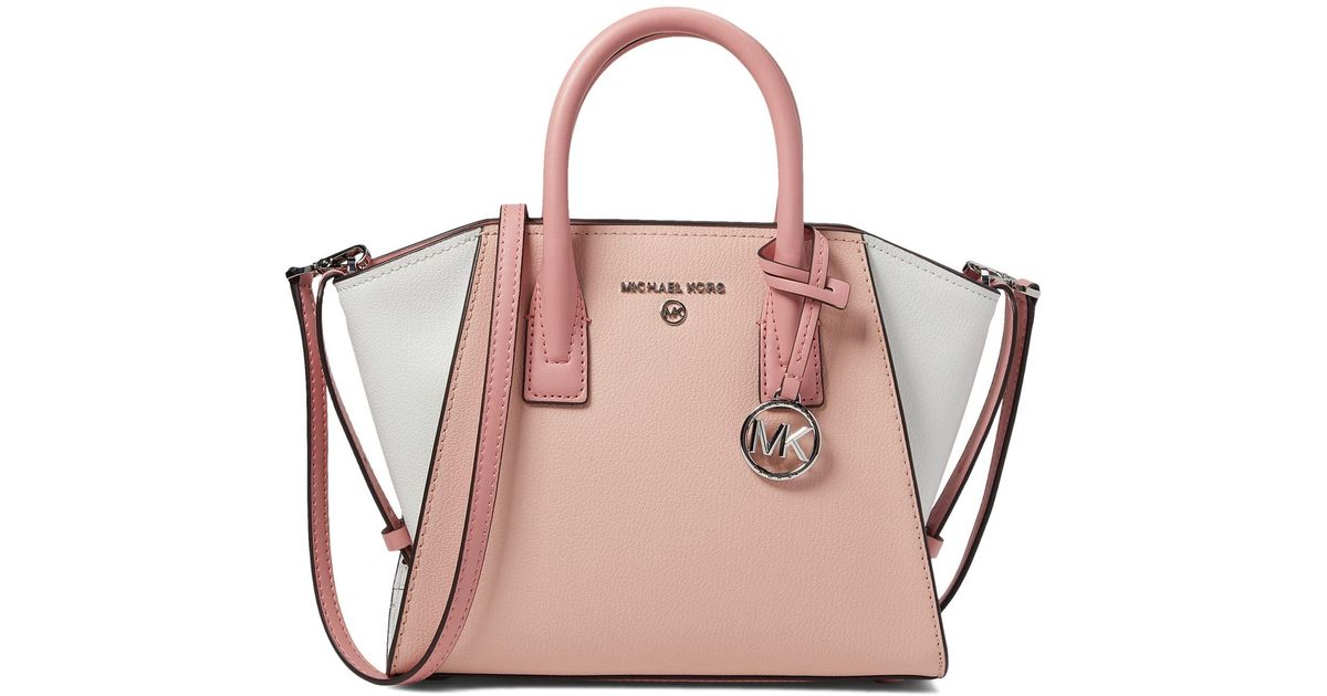 MICHAEL Michael Kors Avril Small Top Zip Satchel in Pink Lyst