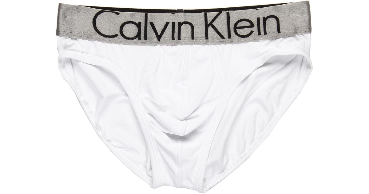 Calvin klein Steel Micro Hip Brief U2715 in White for Men Lyst