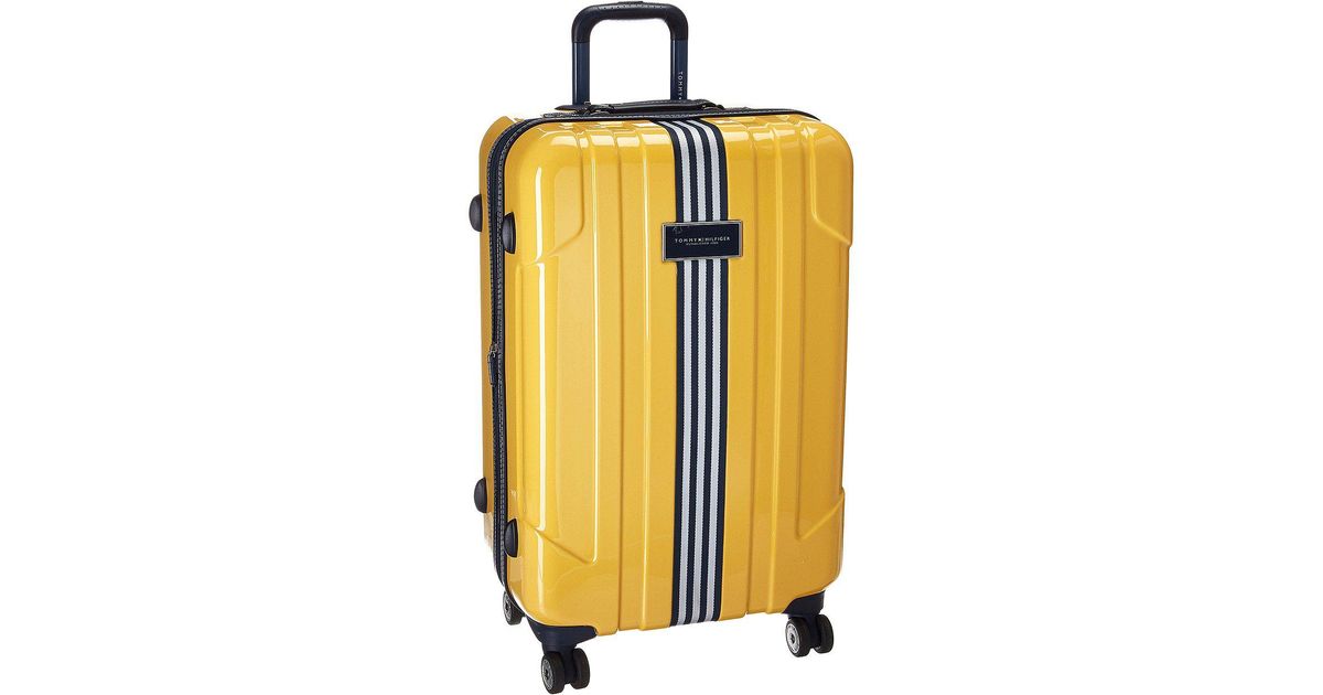tommy hilfiger yellow suitcase