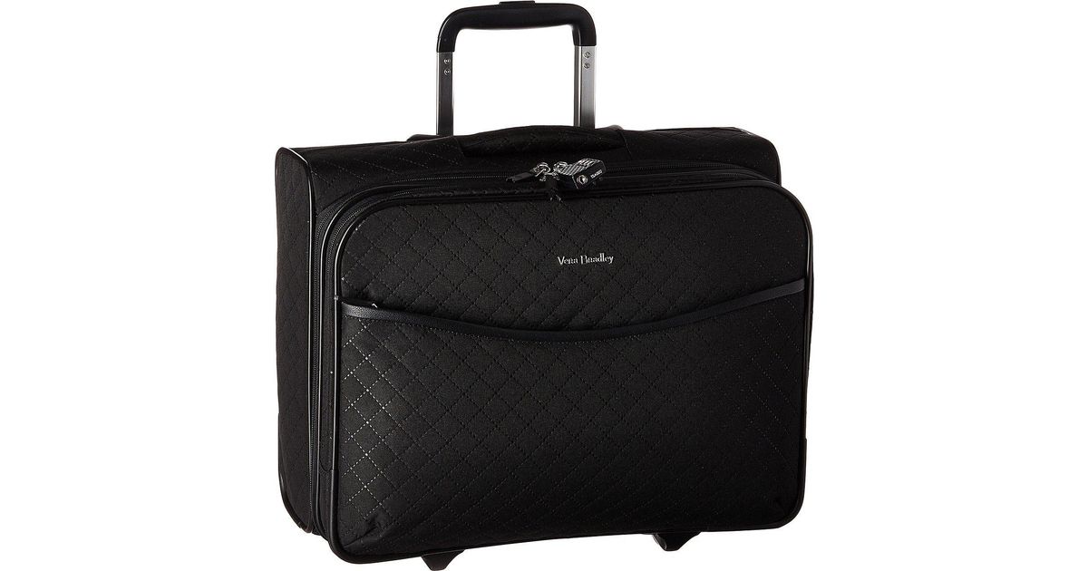 Lyst Vera Bradley Iconic Rolling Work Bag Abstract Blocks Bags Lyst Vera Bradley Iconic Rolling Work Bag Abstract Blocks Bags In Black