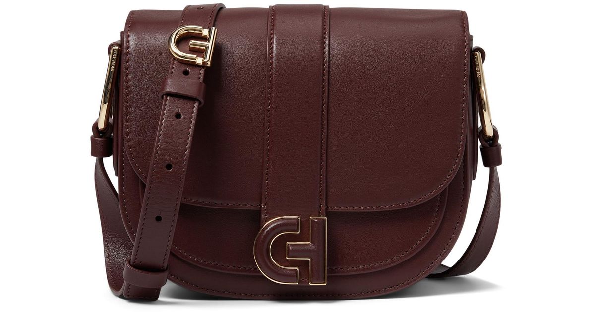 Cole Haan Essential Saddle Bag in Red Lyst
