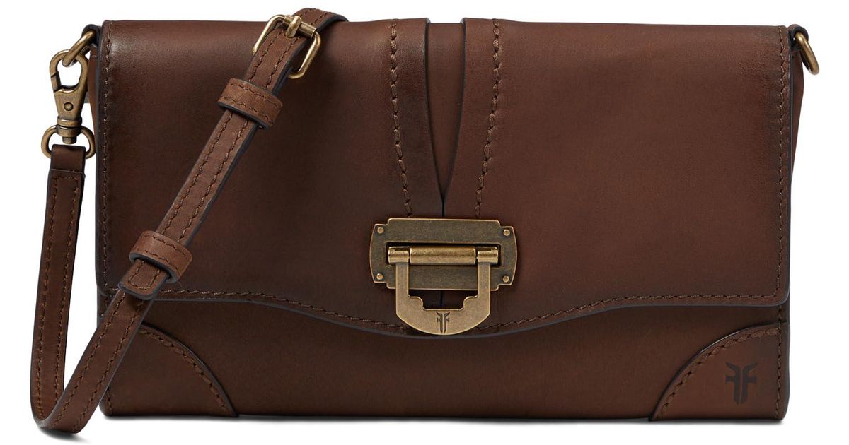 Frye Piper Wallet Crossbody in Brown Lyst
