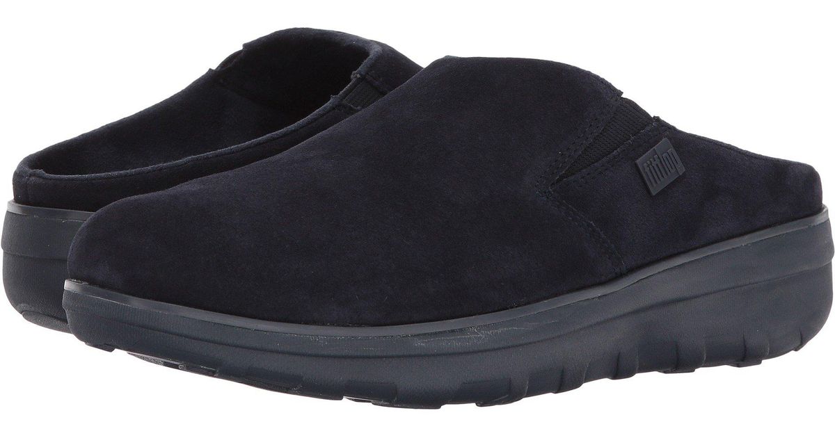 suede clogs with buckle