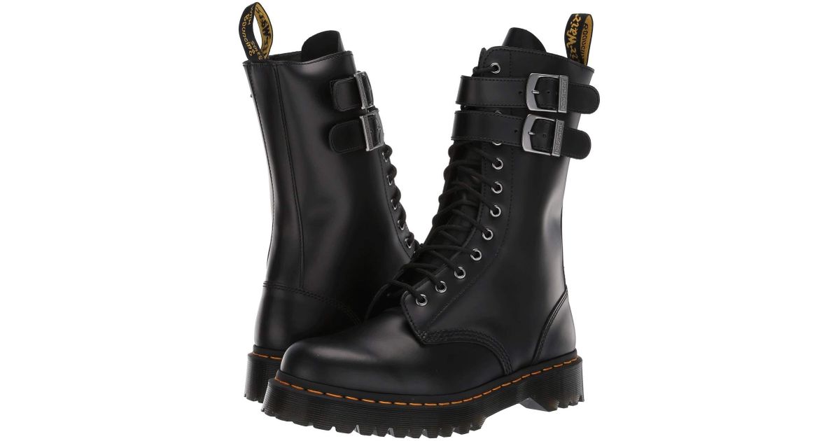 Dr. Martens Leather Caspian Alt Core in Black | Lyst