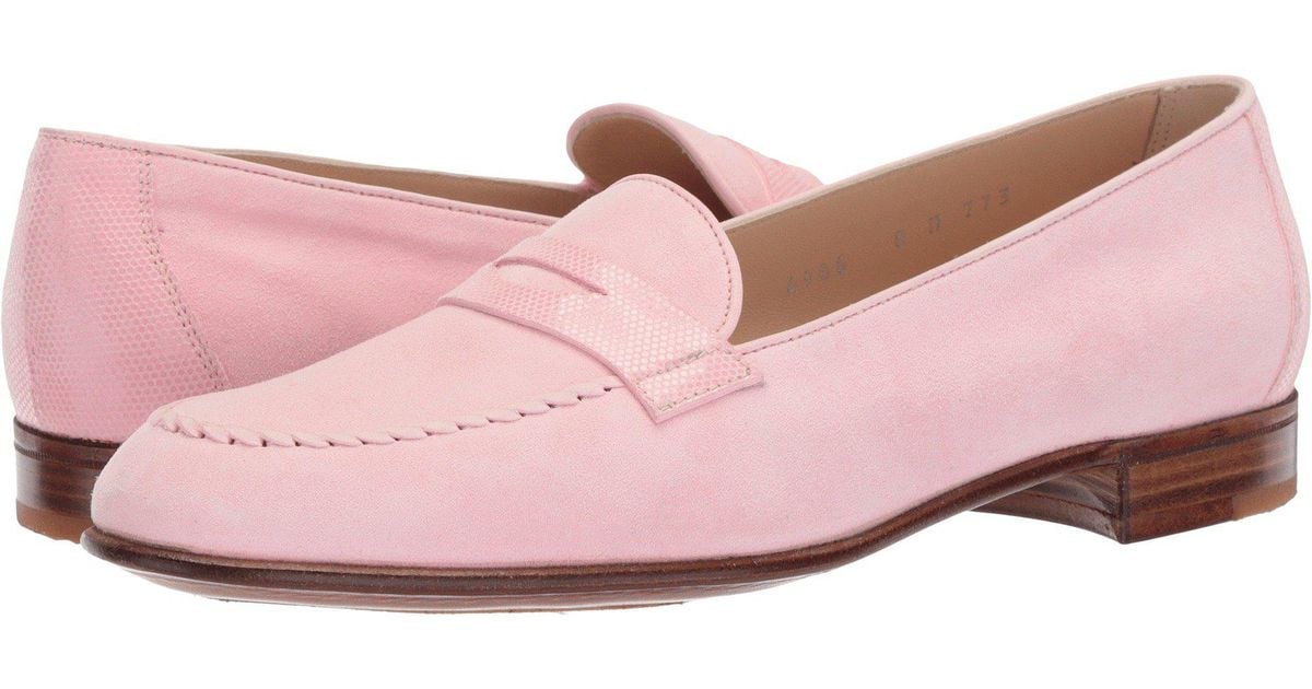 pink penny loafers