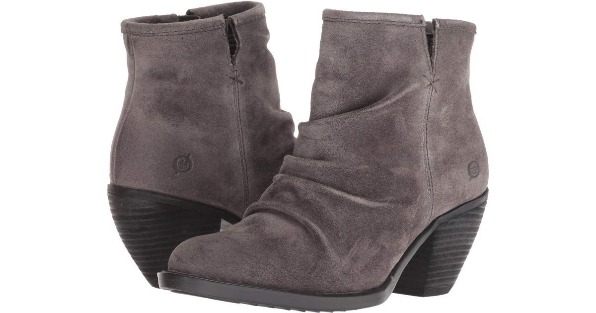 born grey suede boots