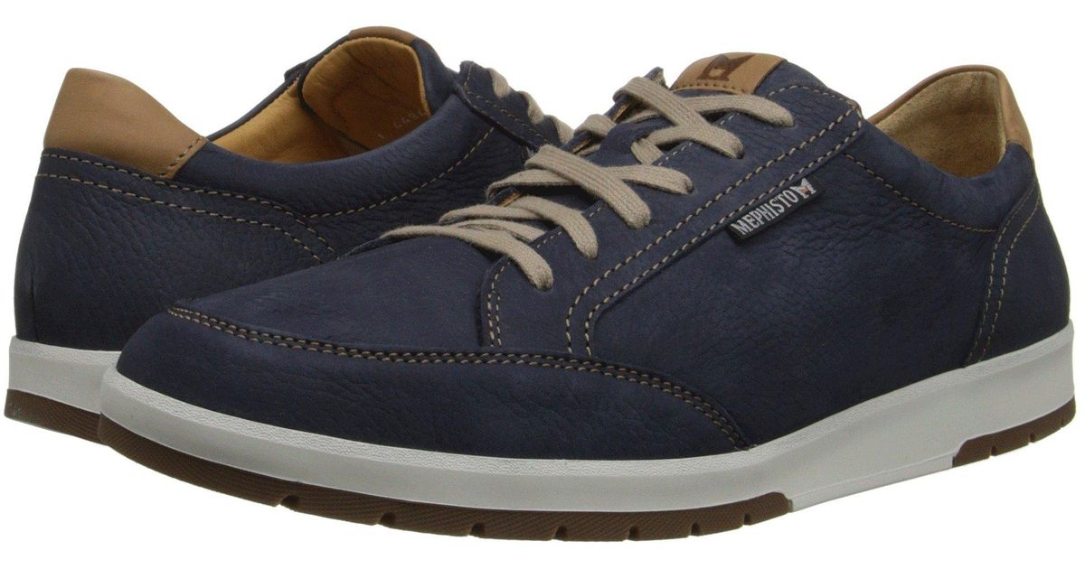 Mephisto Leather Ludo in Navy (Blue) for Men - Lyst