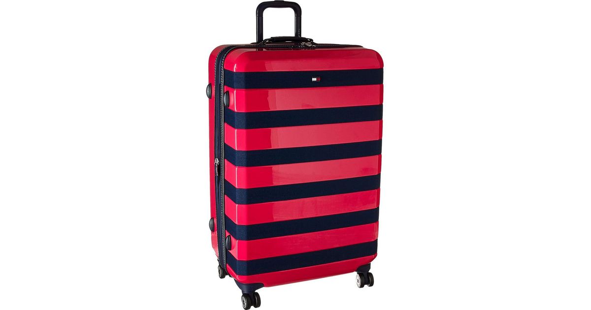 tommy hilfiger pink luggage
