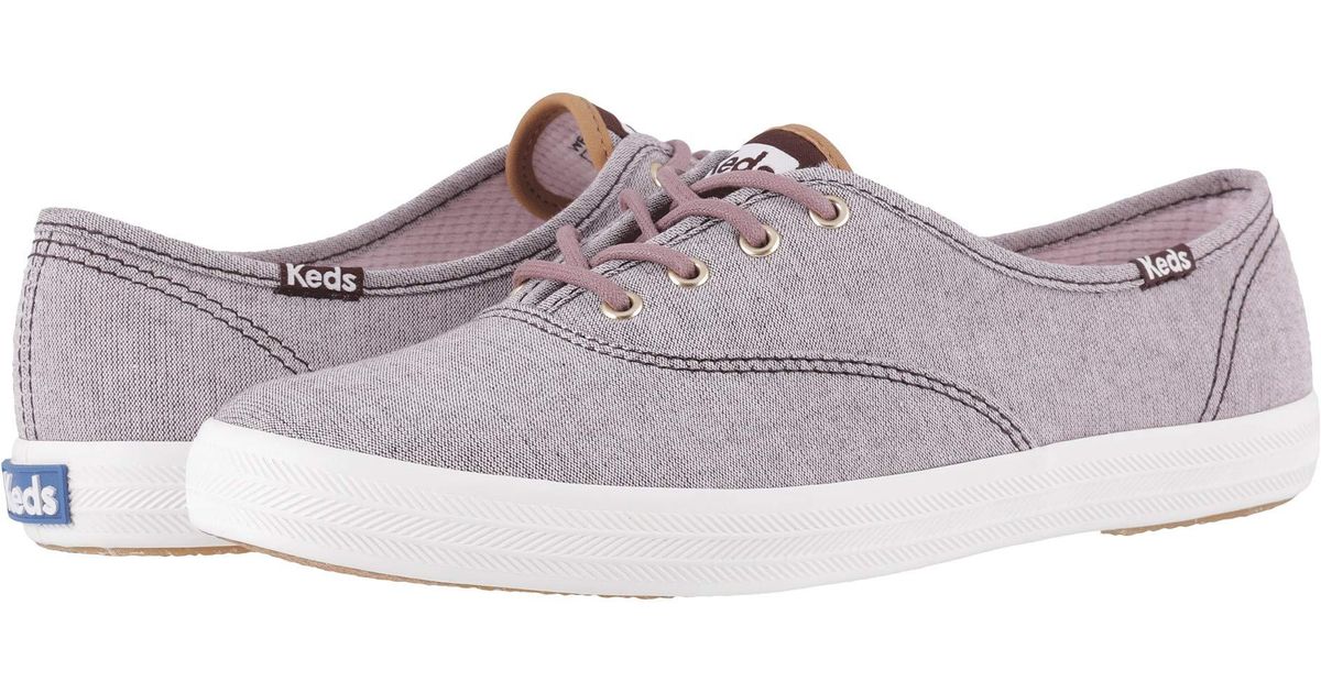 keds champion ticking canvas