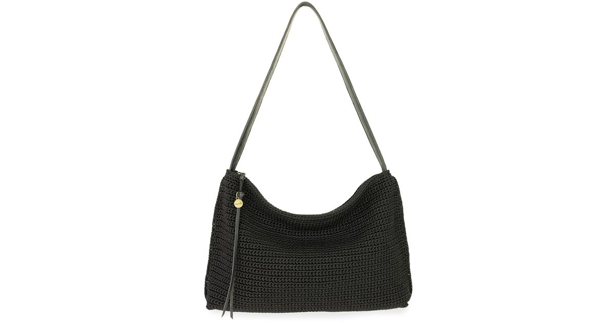 The Sak Mariposa Crochet Shoulder Bag in Black | Lyst