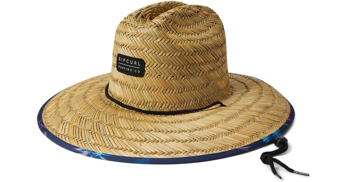 Rip Curl Mix Up Straw Hat in Metallic for Men Lyst