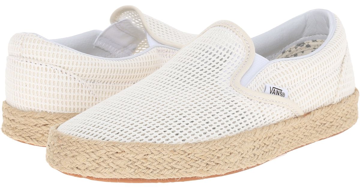 white vans espadrilles