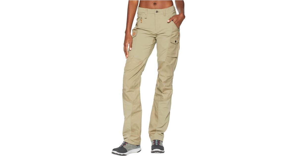 Fjallraven Synthetic Nikka Curved Trousers in Brown - Lyst