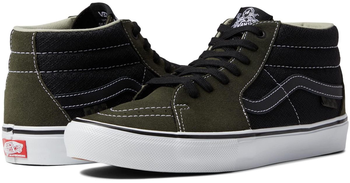 Vans Suede Skate Grosso Mid in Green Lyst