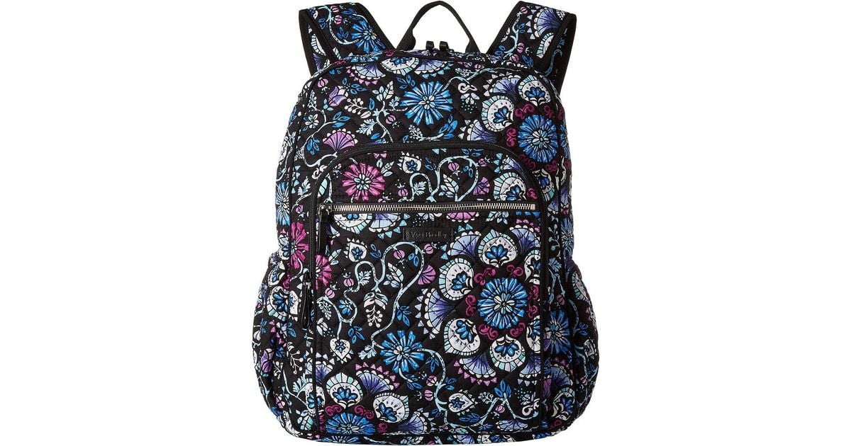 Vera Bradley Cotton Iconic Campus Backpack (classic Black) Backpack