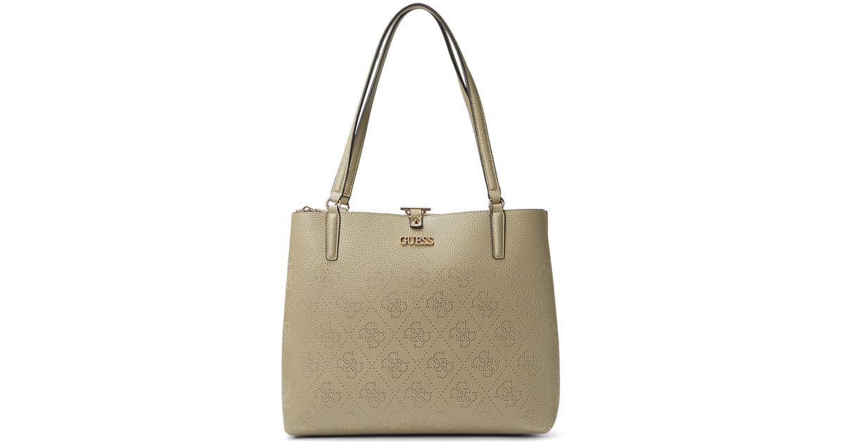 Guess Amara Society Carryall in Green | Lyst