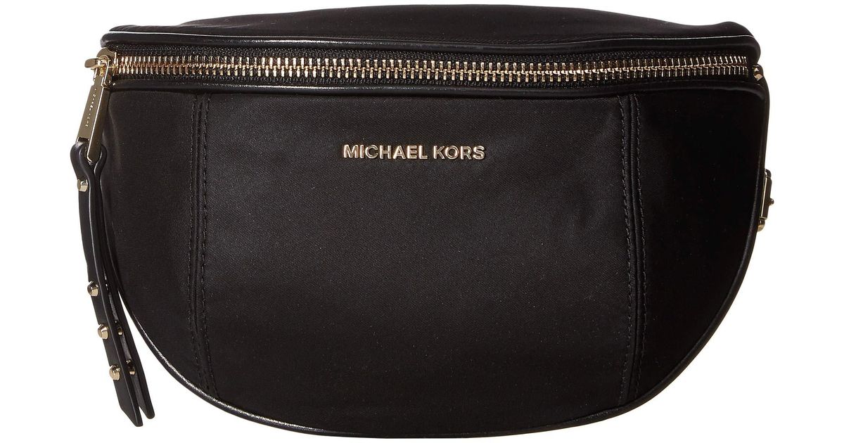 MICHAEL Michael Kors Leather Small Belt Bag in Black Lyst