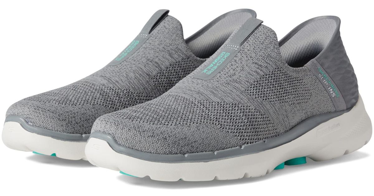 Skechers Go Walk 6 Slip-ins - Fabulous View in Gray | Lyst