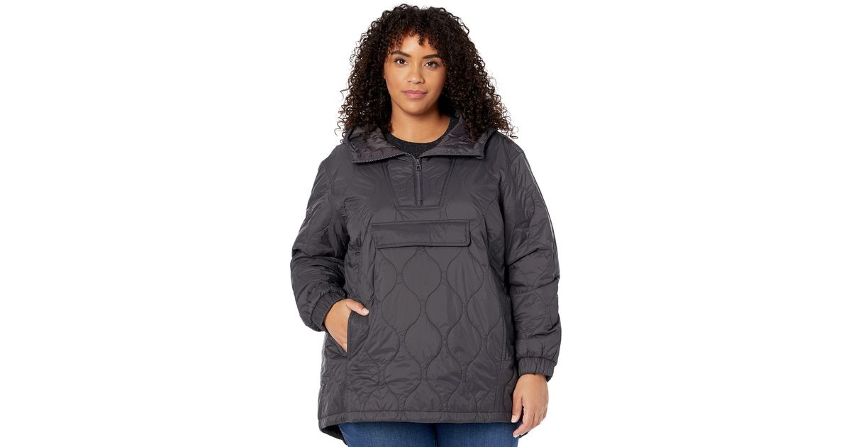 Madewell Synthetic Plus Airpuff Quilted Packable Popover Puffer Jacket in Gray | Lyst