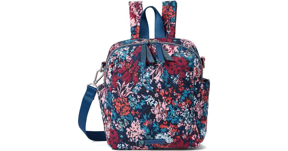 Vera Bradley Synthetic Performance Twill Convertible Small Backpack in