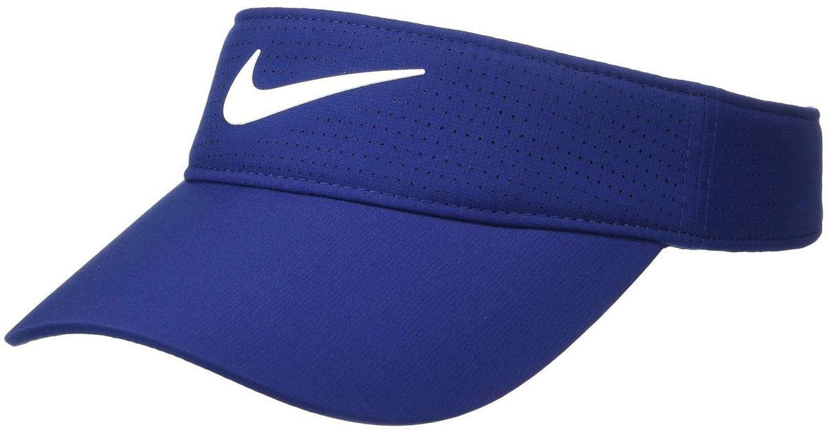 nike blue visor