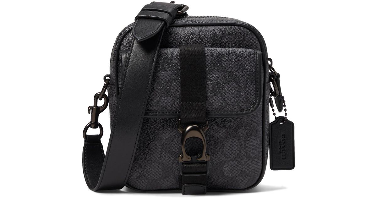 COACH Beck Crossbody In Signature in Black for Men | Lyst