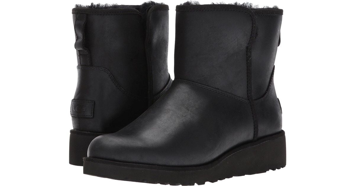 UGG Kristin Leather in Black - Lyst