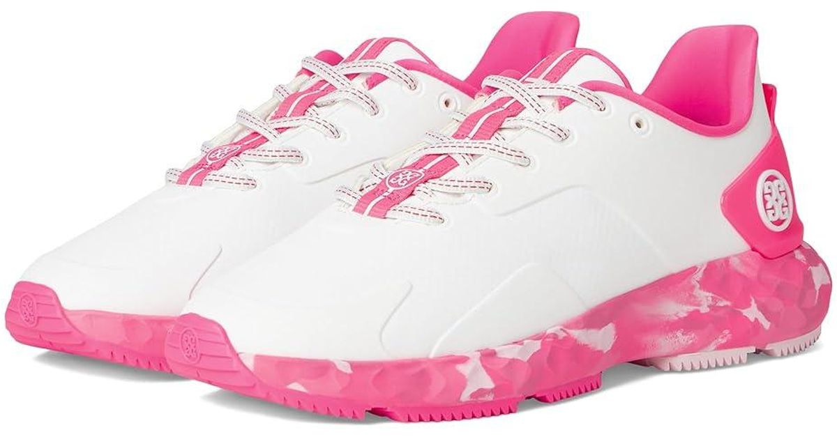 G/FORE Mg4+ Camo Sole Golf Shoes Golf Shoes Snow/Knockout, Manmade in ...