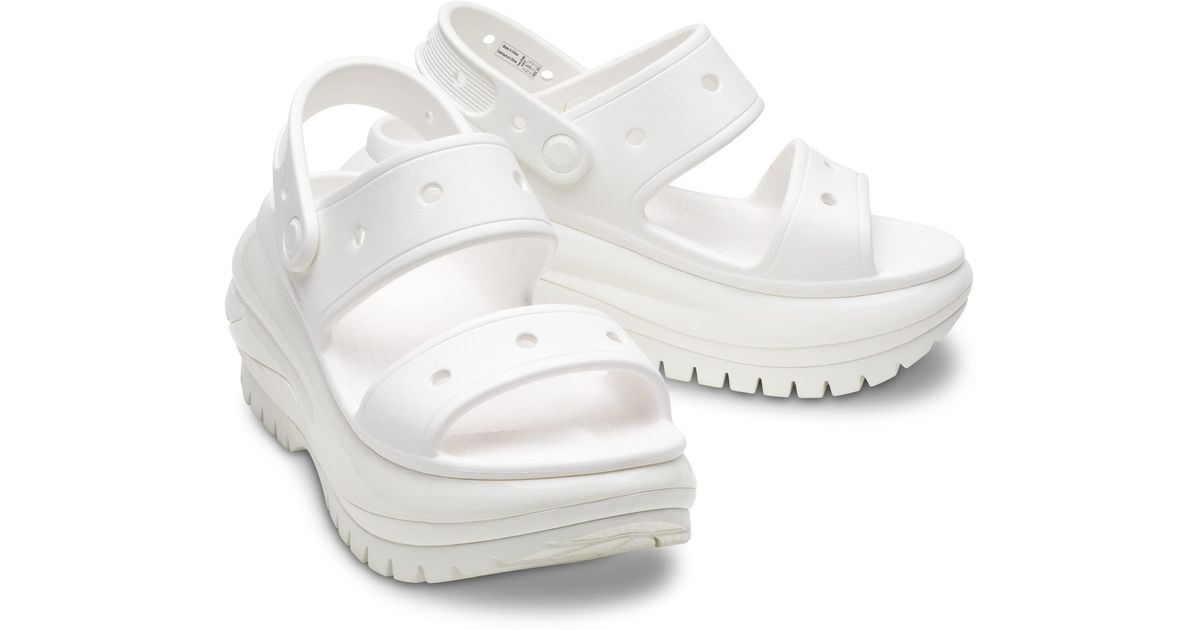 Crocs™ Classic Mega Crush Sandal in White Lyst