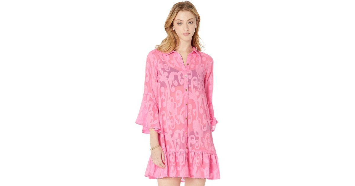 Lilly Pulitzer Synthetic Linley Coverup in Pink Lyst