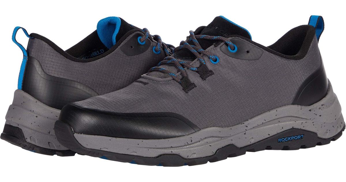 Rockport Synthetic Xcs Pathway Waterproof Sport Oxford in Gray (Blue ...