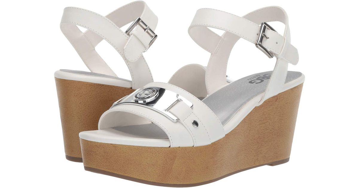 g by guess danna platform wedge sandals