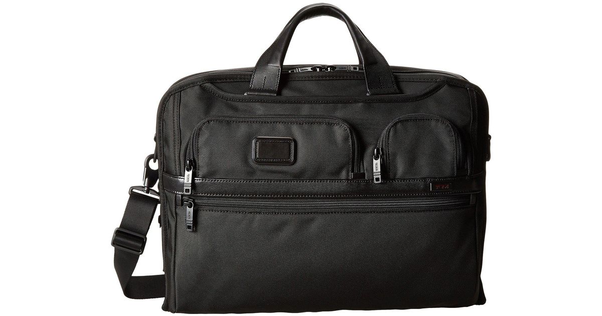 Lyst Tumi Alpha 2 Compact Large Screen Laptop Brief Black Lyst Tumi Alpha 2 Compact Large Screen Laptop Brief Black Computer Bags In For Men