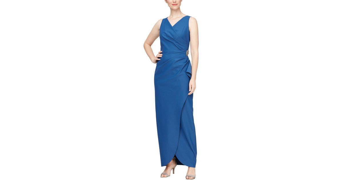 Alex Evenings Women's Tea Length Tiered Chiffon Skirt - Petite, Regular & Plus Sizes Available - Evening & Cocktail Wear