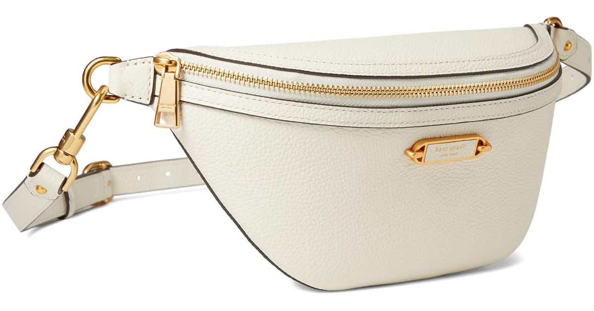 Kate Spade Gramercy Pebbled Leather Small Belt Bag in White