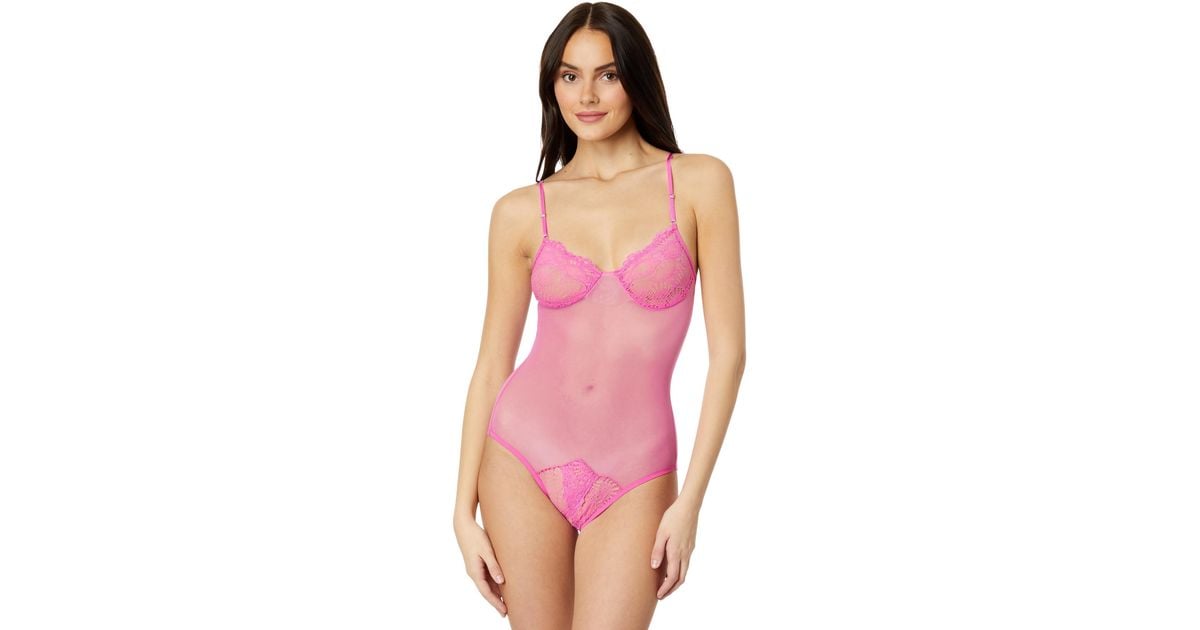 Only Hearts Coucou Whisper Sweet Nothings body suit - Pink Ruby