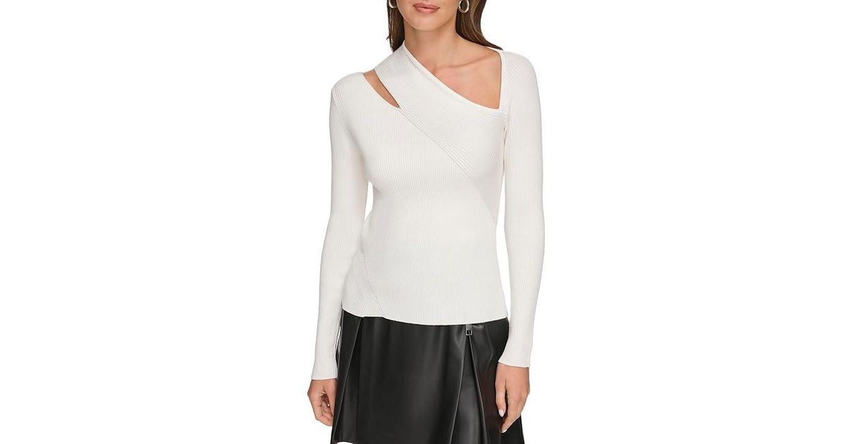 dkny white sweater