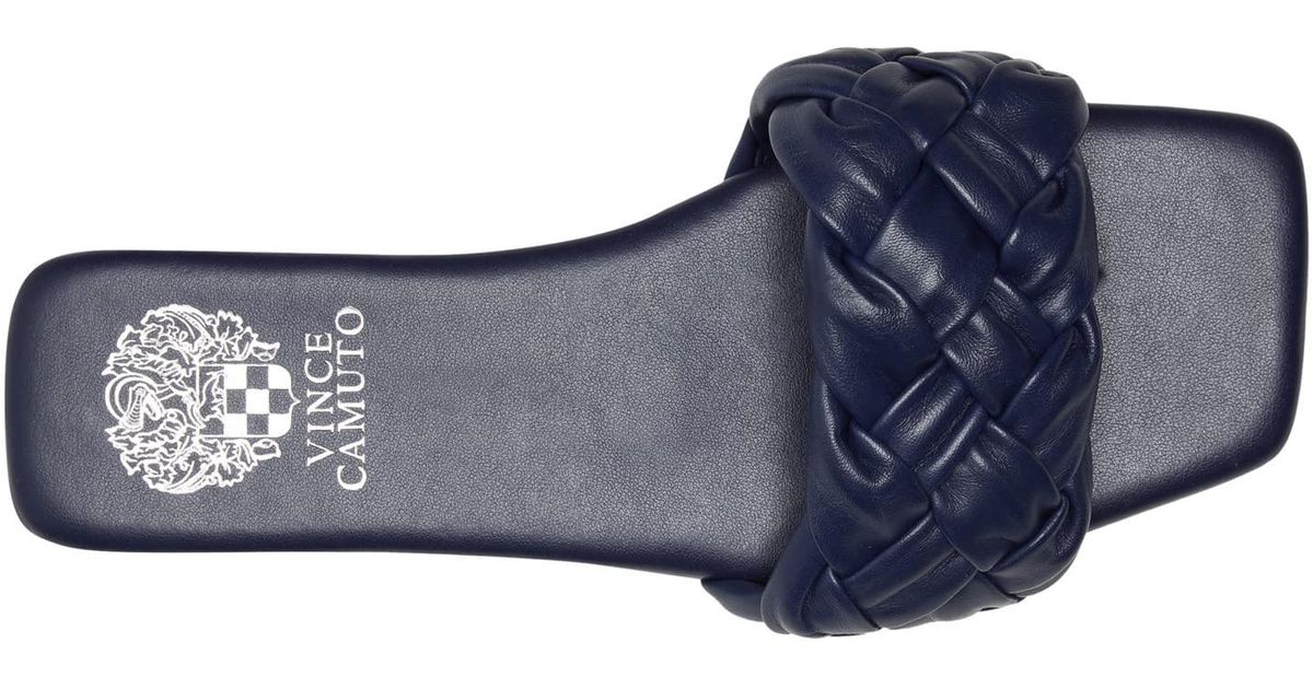 Vince Camuto Leather Antonni in Navy (Blue) | Lyst